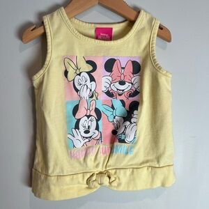Disney Junior Minnie Mouse Summer Tank Top Yellow Size 3 Girls